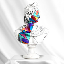 Scultura Apollo Pop Art fatta