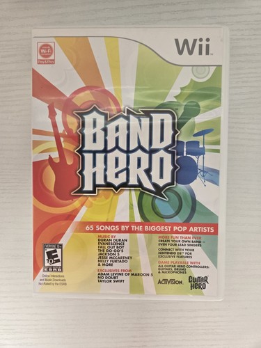 Band hero nintendo wii game - band,