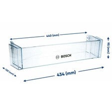 Balconcino Porta Bottiglie 440 x 95 x 120 mm per Frigorifero Bosch Siemens