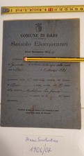 Pagella Scolastica Anno 1906