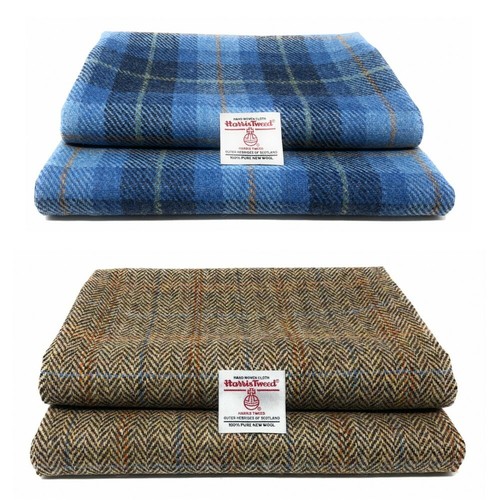 Tessuto tweed harris blu - tessuto,