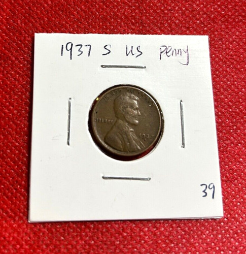 Moneta penny del 1937 - moneta,