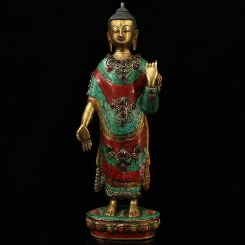Statua buddha tibet rame puro - buddha,
