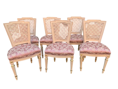 Sedie laccate stile luigi - ,