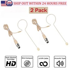 2x Beige Single Earhook