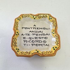 Posacenere Piattino In Ceramica Etrusca Deruta '900