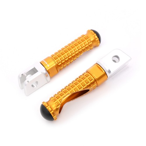 Gold billet front footpegs - billet,