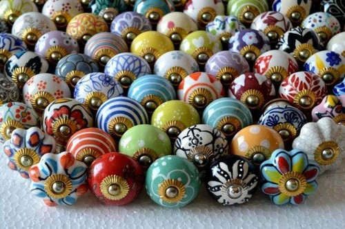 Lotto pomelli ceramica - pomelli, in