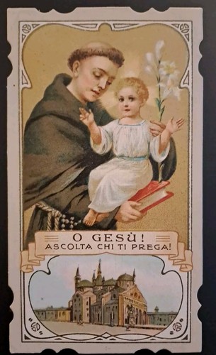Antico santino holy - holy, card