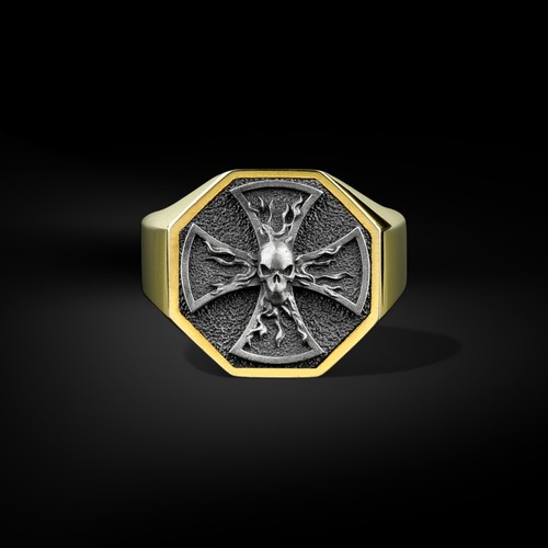 Anello uomo con sigillo - da,