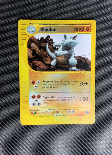 Carta pokémon rhydon - pokémon,