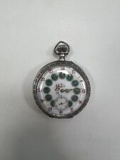 orologi da tasca con quadrante In Porcellana e cassa in argento