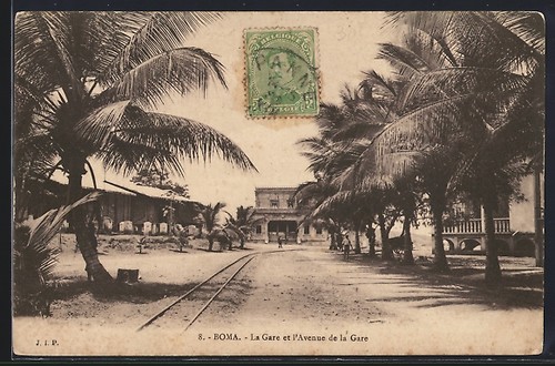 Cpa boma gare l avenue - cpa, la