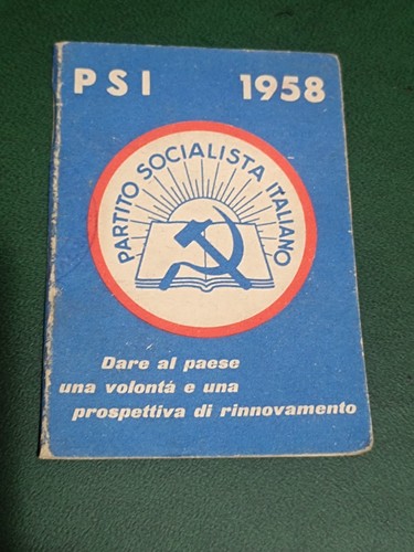 Tessera psi partito socialista - partito,