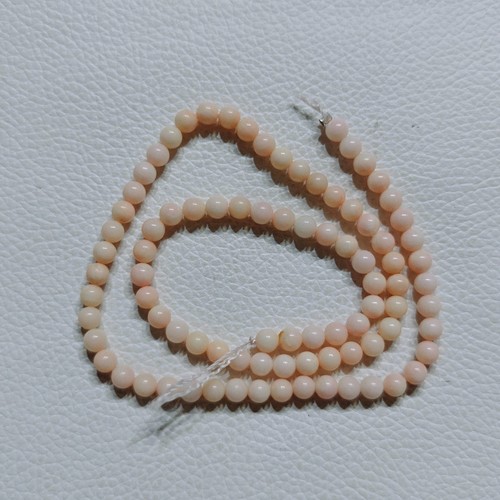 Perline rotonde corallo bianco