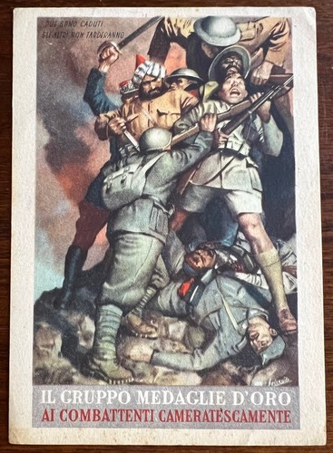Cartolina due sono caduti - "due,