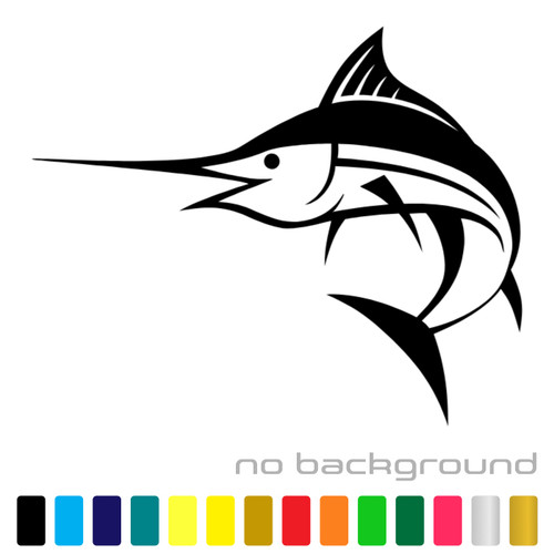 Adesivo pesce marlin vinile - adesivo,