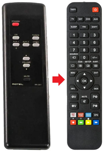 Telecomando adatto per rotel - telecomando,