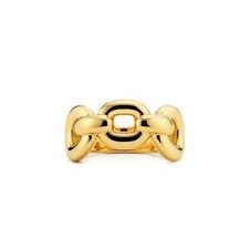 18K Yellow Gold Chain Ring