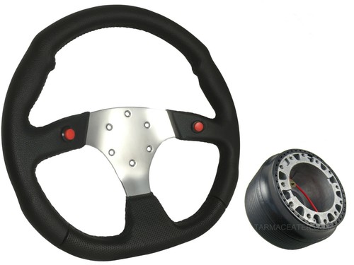 Volante sportivo cromo - f1,