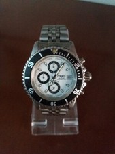 Orologio cronografo marca Phigied extra diver panda dial braccialato originale