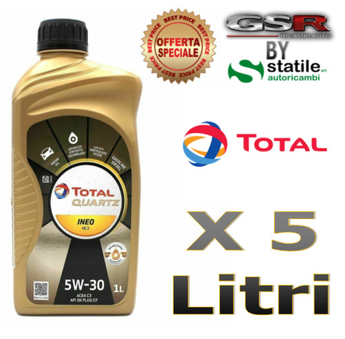 Litri olio total 5w30 quartz - olio,