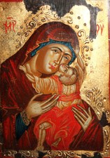 Icona a tempera ortodossa