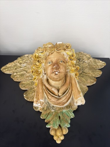 Scultura angelo gesso - in,
