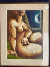 Olio su Tela - Nudo di Donna