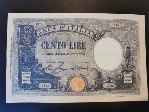 017 lire 100 azzurro - 100,