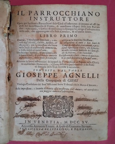 Libro antico venezia 1715 il - antico,