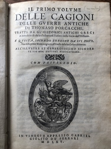 Porcacchi thomaso il primo - porcacchi,