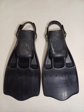 Grande Scuba Pro Jet Fin Tacco Aperto Cinghia Regolabile Nero Subacquee Pulizia