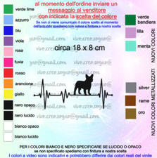 LOVE PET BULLDOG FRANCESE CANE DOG  STICKERS VINILE ADESIVO AUTO MOTO CASCO PC