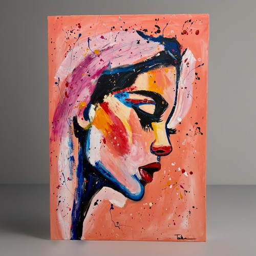 Quadro moderno acrilico - , su