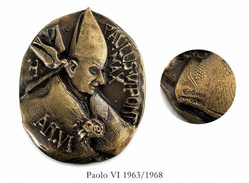 Medaglia vaticano papa paolo - vaticano,