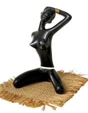 Scultura una donna africana - scultura, di