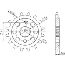 PIGNONE P520 - Z15 PER HONDA