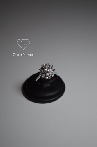 Anello fiore diamanti in - anello,