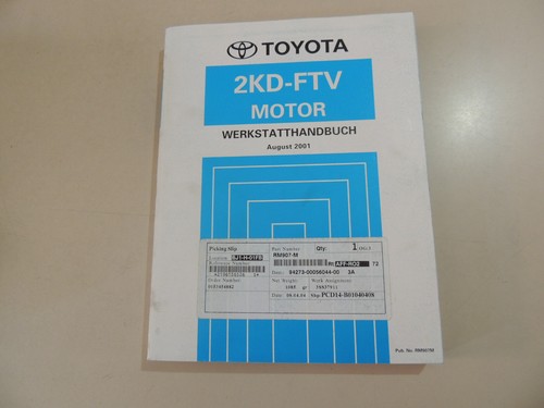 Manuale officina motore toyota - manuale,