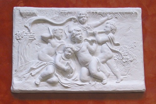 Bassorilievo gesso bianco - in,