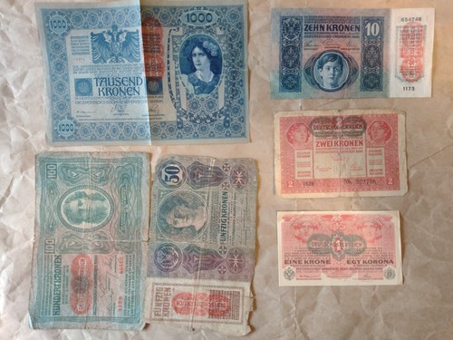 Set banconote austria ungheria - set,