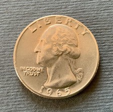 USA Quarter Dollar  1965  Washington