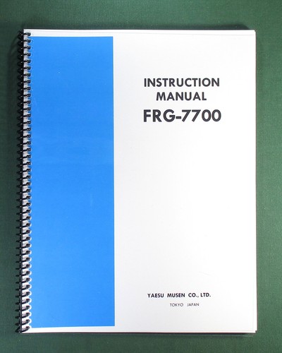 Yaesu frg 7700 manuale - yaesu,