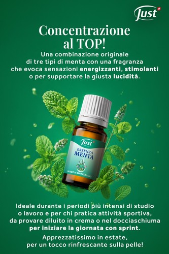 Essenza menta just con - essenza, omaggio