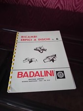 BADALINI ERPICI A DISCHI PORTATI TRAINATI ED3 EDT ED3S CATALOGO RICAMBI 1966