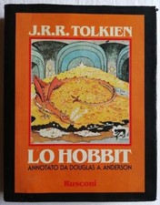 J. R. R. TOLKIEN LO HOBBIT Annotato da Anderson 1991 Prima edizione 1° Rusconi