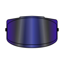 Visiera Blu Specchiata Casco