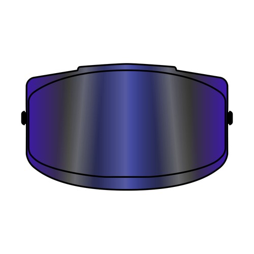 Visiera blu specchiata casco - blu,