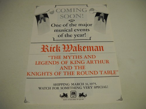 Rick wakeman coming one - coming, of